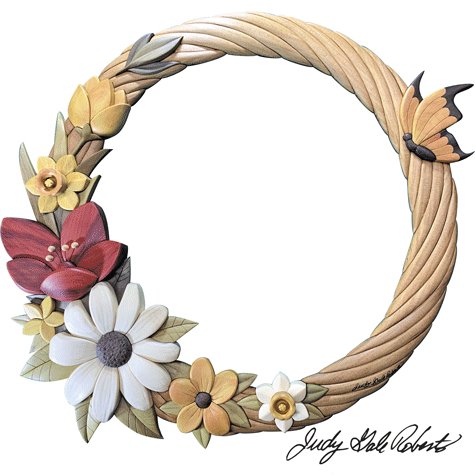 #product_+I-424 First Bloom Wreathname# - intarsia.com