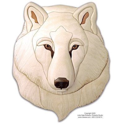#product_I-367 Arctic Wolfname# - intarsia.com
