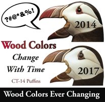 Intarsia Wood Color Changes