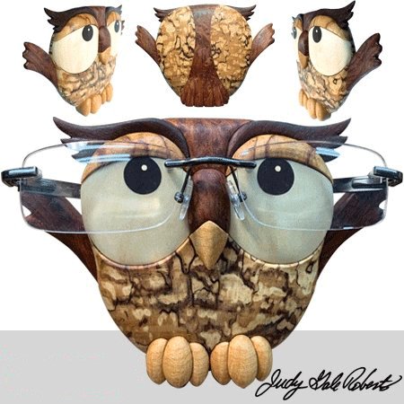#product_I-415 Owl Glassesname# - intarsia.com