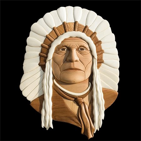 #product_CT-05 Native American Chiefname# - intarsia.com