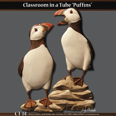#product_CT-14 Puffinsname# - intarsia.com