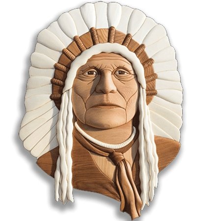 #product_CTP-05 Native American Chiefname# - intarsia.com