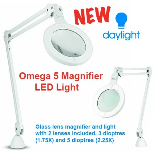 #product_+Daylight Omega 5 Magnifying LED Lampname# - intarsia.com