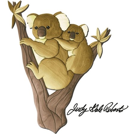 koalas hugging drawing
