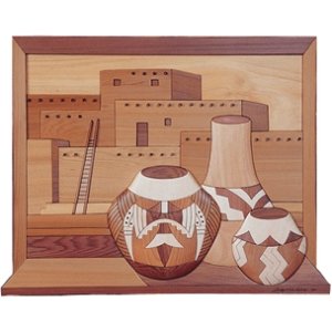 #product_I-123 Pueblo Potteryname# - intarsia.com