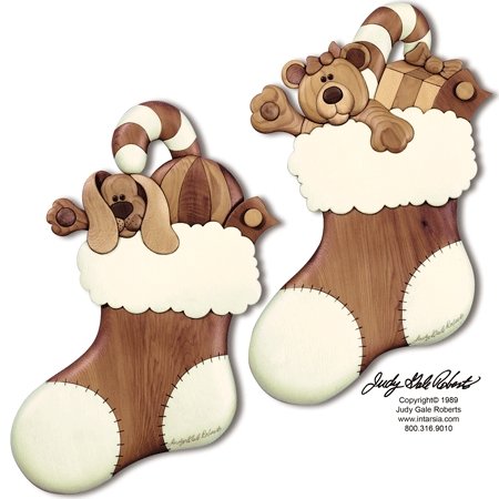 #product_I-17 Christmas Stockings #1name# - intarsia.com