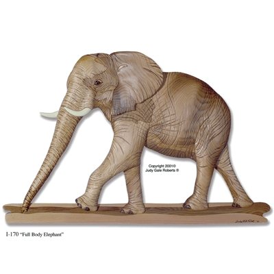 #product_I-170 Full Body Elephantname# - intarsia.com