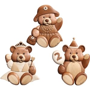 #product_I-246 Bears Threename# - intarsia.com