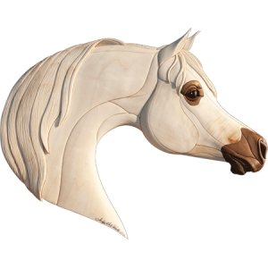 #product_I-307 Arabian Horsename# - intarsia.com