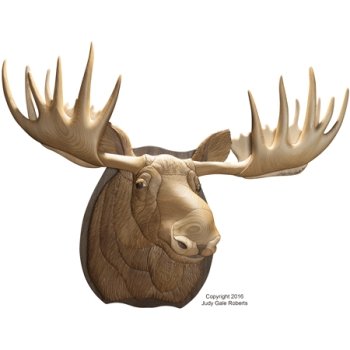 #product_I-359 Trophy Series "Moose"name# - intarsia.com
