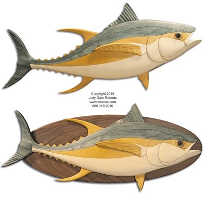 #product_I-360 Trophy Series "Yellowfin Tuna"name# - intarsia.com