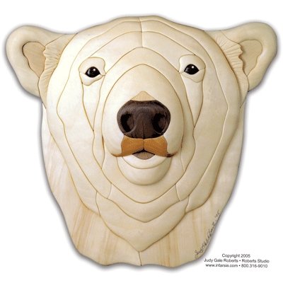 #product_I-365 Polar Bearname# - intarsia.com