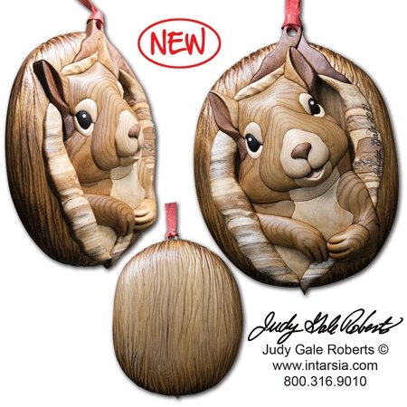 #product_+I-411 "Squirrel" Ornamentname# - intarsia.com